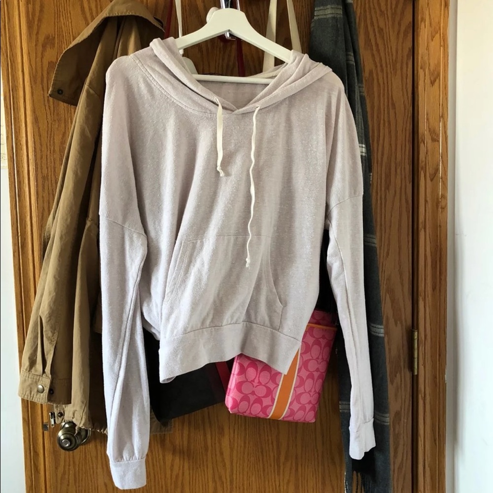 Brandy Melville light pink hoodie